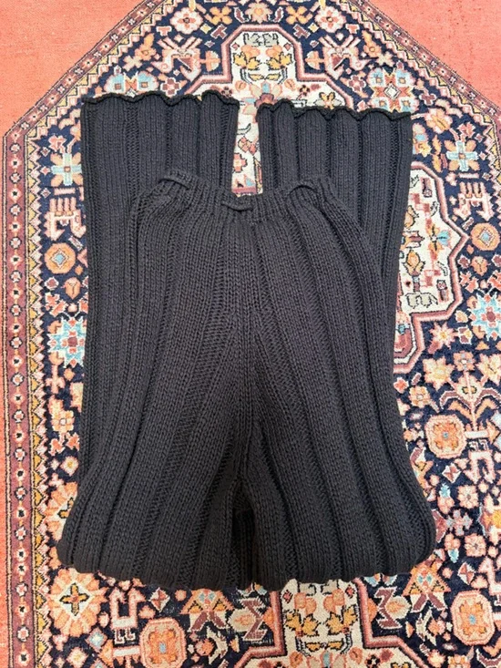 PALOMA WOOL Rare Black Drawstring Cotton Knit Pants Size Small - Picture 8 of 8